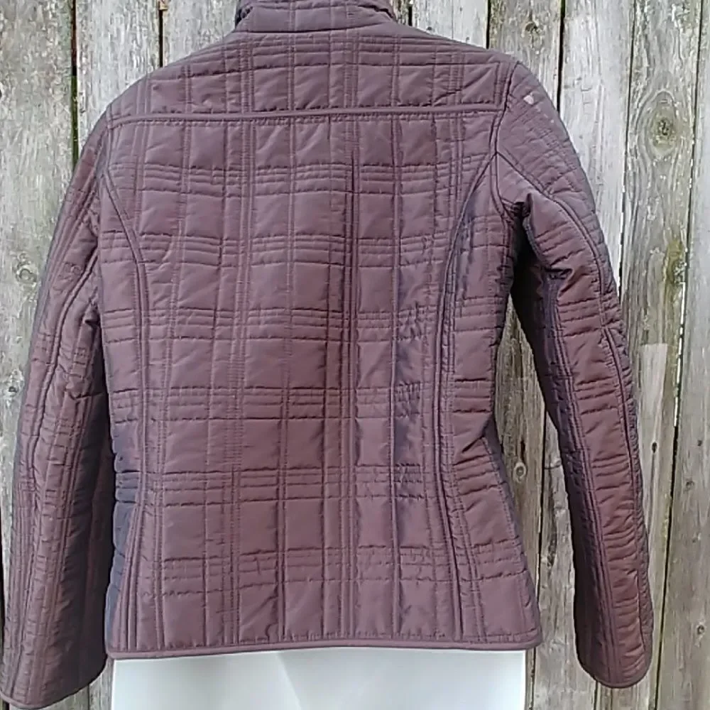 2 for $20 Bronze/brown quilted poly jacket